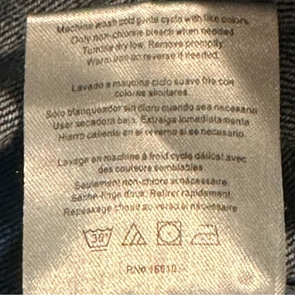 The Edit by Seventeen Button-Up Patch Denim Jean Jacket Girls Size Large - Picture 11 of 11